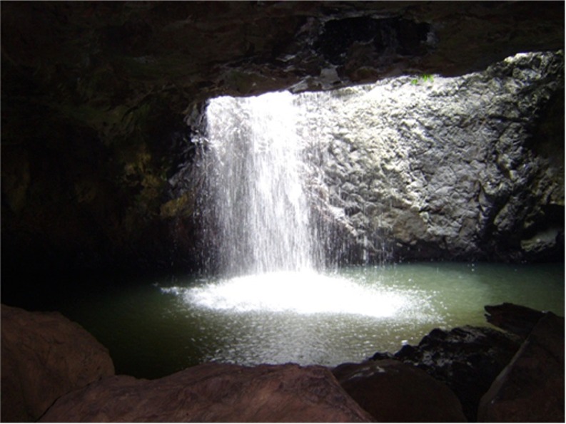 Batcave: De riktigt rika fladdermssen hade tillgng till svl pool som dusch direkt i grottan